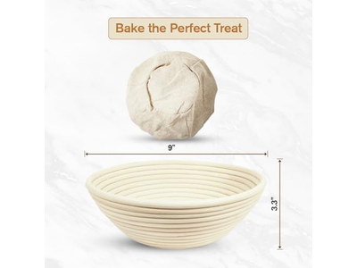 Корзины для расстойки 8, 9, 10 дюймов, ротанг, круглые и овальные