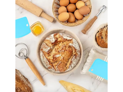Набор корзин для расстойки хлеба из ротанга (круглая и овальная)